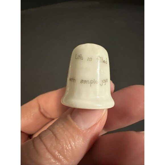 Life Is Filled With Simple Joys / Little Boy Thimble - Picture 3 of 6